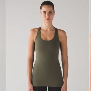Lululemon Cool Racerback
Fatigue Green Size 10